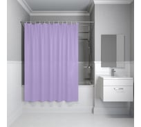 Штора для ванной IDDIS 200x180 см, PE, светло-фиолетовый P08PE18i11
