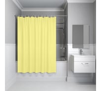 Штора для ванной IDDIS 200x180 см, PE, желтый P06PE18i11