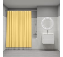 Штора для ванной IDDIS 200x180 см, полиэтилен (PE), желтый P06PE18i11