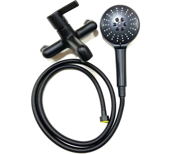 Смеситель для ванны Haiba с литым изливом, черный HB60814-7
