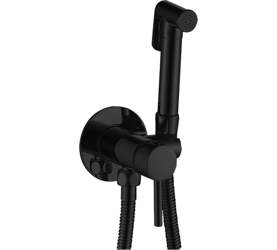 Смеситель с гигиеническим душем Haiba черный HB5511-7