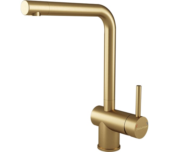 Смеситель для кухни Paulmark Spring брашированное золото Sp212067-BG