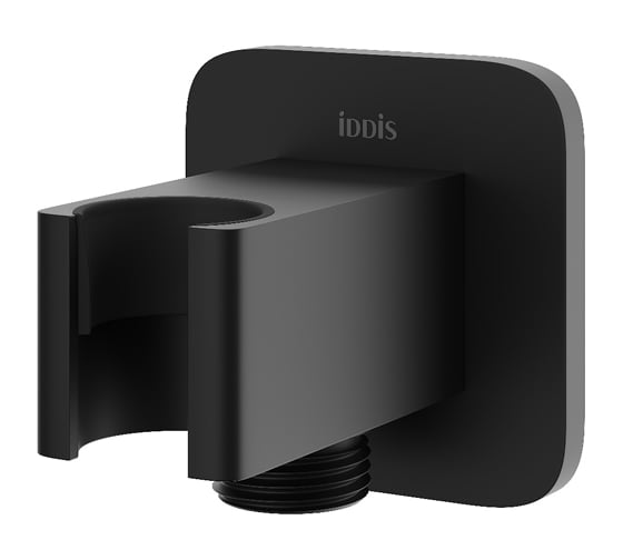 Выход для душа IDDIS с держателем, латунь, черный матовый, Слайд (Slide), , SLI60BBi62