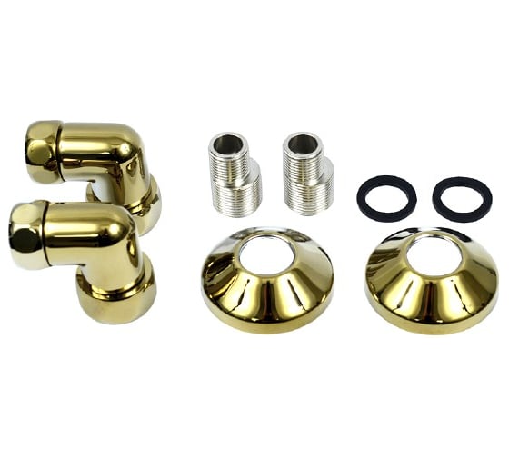 Полотенцесушитель ДВИН Bubble 3 80/50 1"-3/4"-1/2" универсальный К3, золотой хром 4627119332349