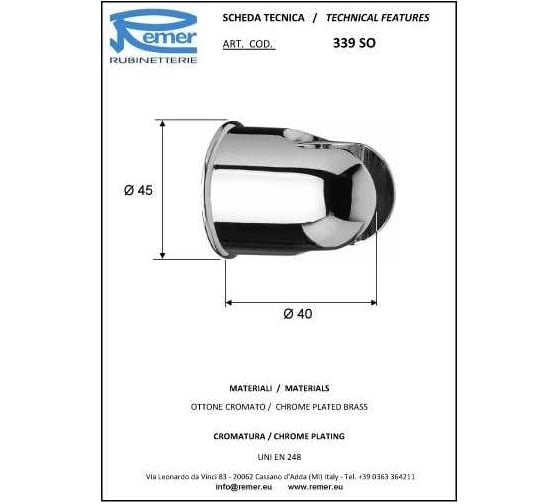 Настенный держатель REMER 339SO