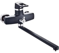 Смеситель для ванны INGROSSO гусак L 35 см, картридж 40мм ЧЕРНЫЙ 222-30-6 УТ-00041672