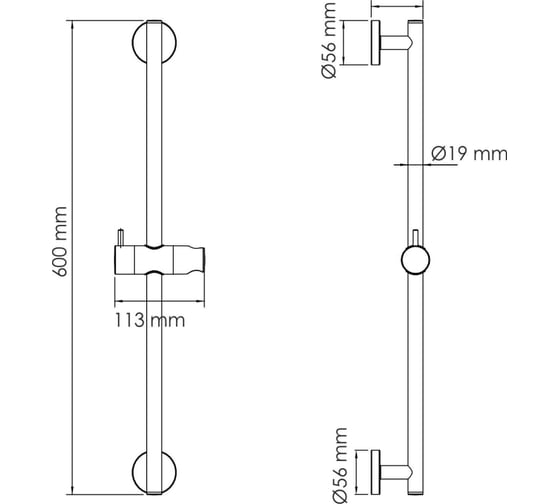 Стойка для душа WasserKraft A317