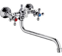 Смеситель для ванны INGROSSO гусак, S 40 см, шаровое переключение 244-65 УТ-00041658