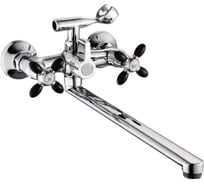 Смеситель для ванны INGROSSO гусак, L 40 см, черный 277-71-6 УТ-00041660