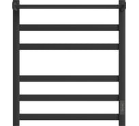 Электрический полотенцесушитель Point Меркурий п5 500x600 с полкой, диммер справа, черный PN83856PB