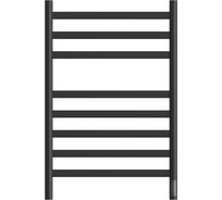 Электрический полотенцесушитель Point Селена п8 500x800, диммер справа, черный PN16858B