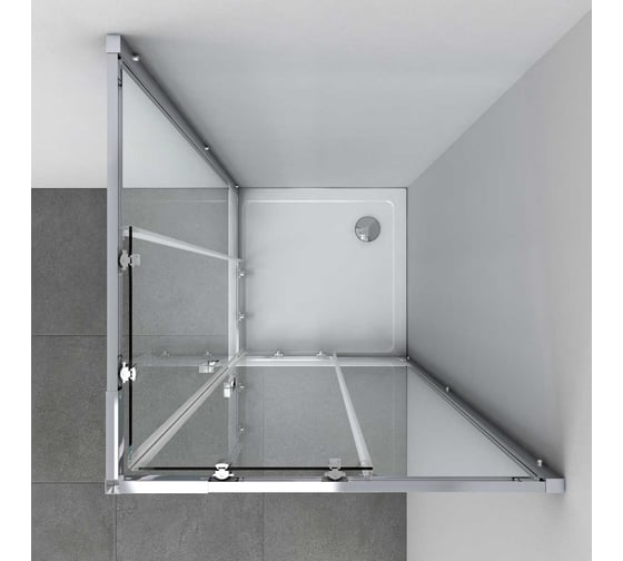 Душевой уголок VINCEA Rapid 900-1000x900-1000, хром, стекло прозрачное VSS-3R90/10CL
