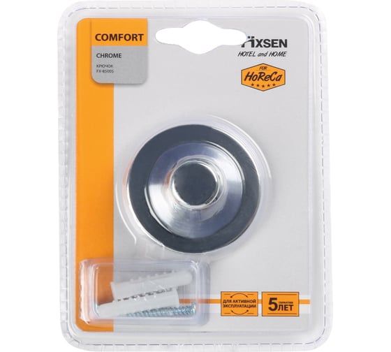 Одинарный крючок FIXSEN "comfort chrome" хром fx- 85005