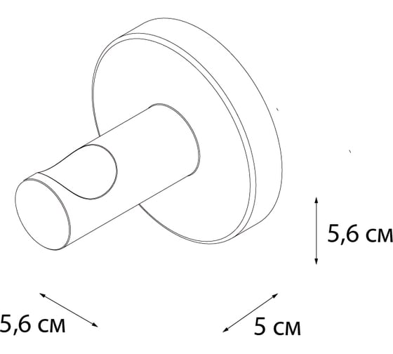 Одинарный крючок FIXSEN "hotel" fx- 31005B