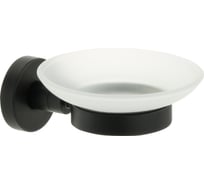 Мыльница FIXSEN "comfort black" стекло, черная fx- 86008