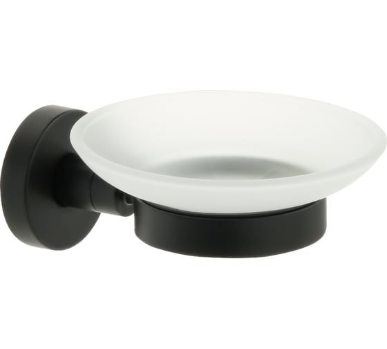 Мыльница FIXSEN "comfort black" стекло, черная fx- 86008