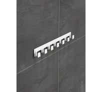 Ключница на 7 крючков Граф Держалкин 270x30 мм белая GDK-7-б