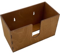 Диспенсер для бумажных салфеток KIMRIK v-сложения, подвесной, 12x24x14 см (00000001009) KG026301/мокко