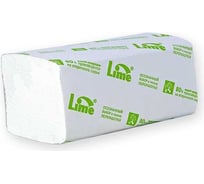 Полотенца в пачке Lime V-укл, 2 слоя, 22.5х22.5 см, ширина 11.5 см, 200 листов, белые, 18 г/м.кв.(-Ц) 220200
