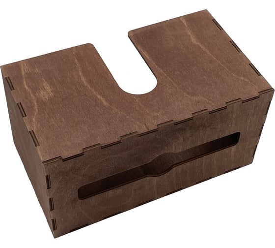 Диспенсер для бумажных салфеток KIMRIK v-сложения, подвесной, 12x24x14 см (00000001009) KG026301/палисандр