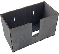 Диспенсер для бумажных салфеток KIMRIK v-сложения, подвесной, 12x24x14 см (00000001009) KG026301/эбен