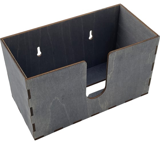 Диспенсер для бумажных салфеток KIMRIK v-сложения, подвесной, 12x24x14 см (00000001009) KG026301/эбен