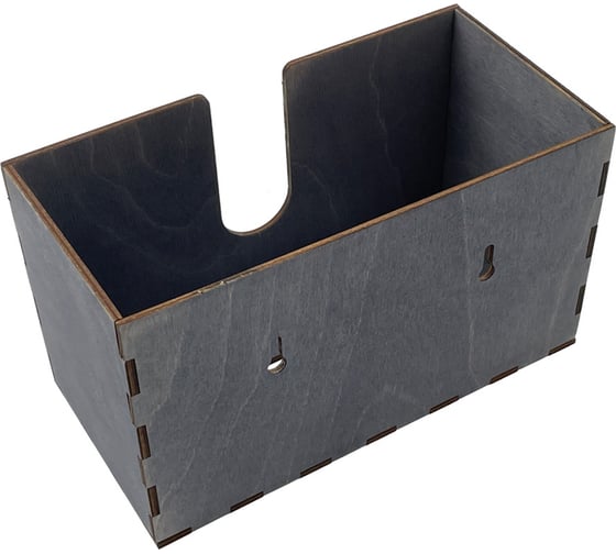 Диспенсер для бумажных салфеток KIMRIK v-сложения, подвесной, 12x24x14 см (00000001009) KG026301/эбен