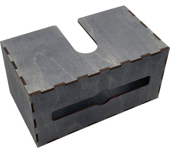 Диспенсер для бумажных салфеток KIMRIK v-сложения, подвесной, 12x24x14 см (00000001009) KG026301/эбен