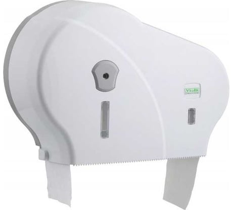 Диспенсер для туалетной бумаги VIALLI двойной, белый DMJ1