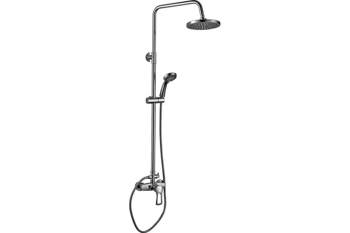 Смеситель для душа с регулируемой высотой штанги и лейкой Rossinka ...