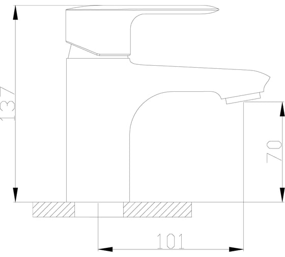 Смеситель для раковины Rossinka V35-11