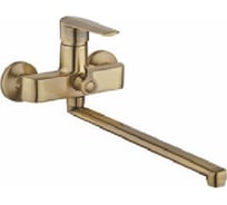 Смеситель для ванны INGROSSO гусак L 35 см, картридж 35мм бронза 222-227-2 УТ-00041661