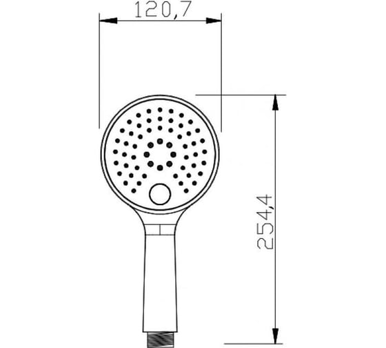 Душевая лейка INVENA KAMELEON oранжевая SC-D1-P39-G 203