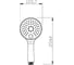 Душевая лейка INVENA KAMELEON oранжевая SC-D1-P39-G 203 2