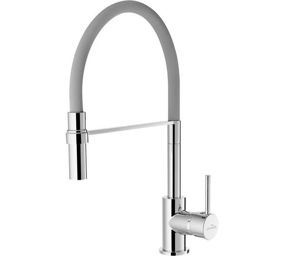 Смеситель для кухонной мойки INVENA KAMELEON, серый BZ-29-L05-C 208