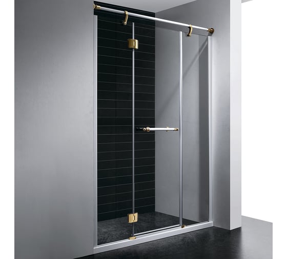 Душевая дверь RGW 180x195 VI-02 белый, прозрачное, 8 мм петли золото 02040218-18 1