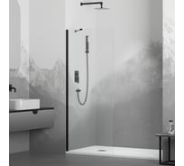 Душевая перегородка RGW 80x195 WA-102-в чёрный, прозрачное, 6 мм 351010208-14