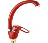 Смеситель для кухни (мойки) INGROSSO красный, высокий излив, картридж 40 мм, гайка 599-25-5 УТ-00041741