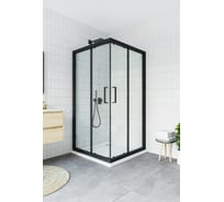 Душевая ширма МАРТ Агат 100x100 см 1365183