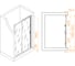 Душевая дверь RGW 120x195 PA-14 B чёрный, прозрачное, 6 мм (118-122) 41081412-14 2