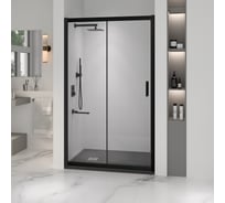 Душевая дверь RGW 140x195 PA-016 B чёрный, прозрачное, 6 мм 350801614-14