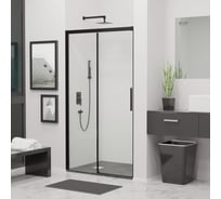 Душевая дверь RGW 120x195 LE-12-B чёрный, прозрачное, 6 мм 34121212-14