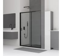 Душевая дверь RGW 110x185 CL-14-B чёрный, прозрачное, 5 мм 32091411-14