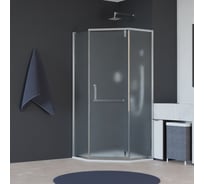 Душевой уголок RGW 100x100x195 HO-084 Трапеция/Хром/Сатинат/8 мм 350608400-21