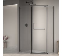 Душевой уголок RGW 90x100x195 PA-091-B Трапеция/Чёрный/Прозрачное/6 мм 35089190-14