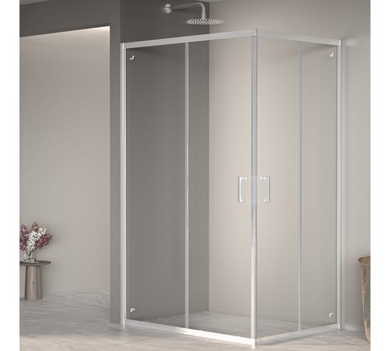 Душевой уголок RGW 80x100x195 PA-040 Прямоугольный/Хром/Прозрачное/6 мм 350804080-11 1
