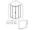 Душевой уголок RGW 80x80x185 CL-53 Полукруг/Хром/Прозрачное/6 мм 06095388-11 2