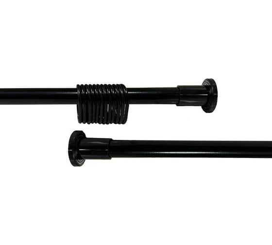 Карниз для ванной Умничка телескопический, 115-205 см, черный MPU8768