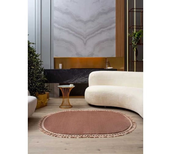 Коврик Arya Home Carolina 80x120 см, коричневый 8680943226914