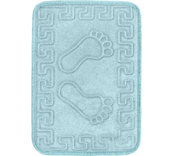 Коврик Arya Home Dayna 40x60 см, голубой 8680943100238